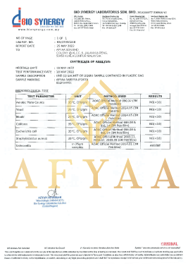 Afyaa Sahiyya+ certificate 3